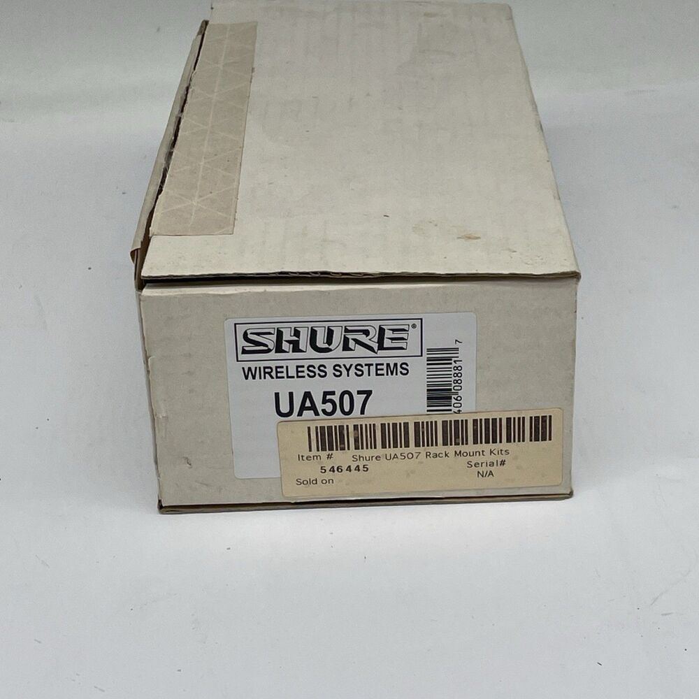 SHURE UA507 Dual Rack Mount For SCM262, 268 ULXS4, ULXP4, P2T, P4M P4T, DFR11EQ5